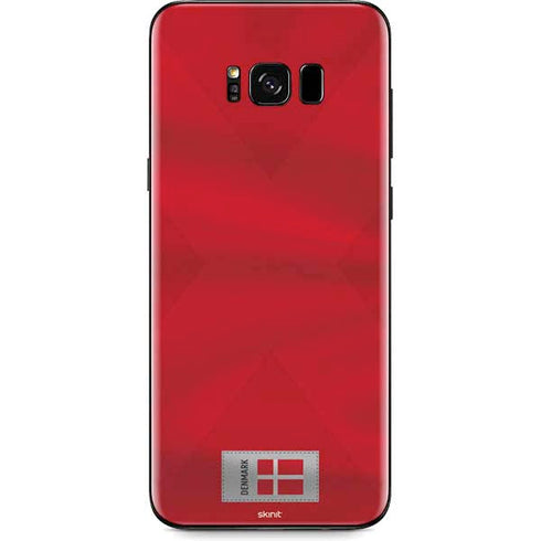 Denmark Soccer Flag Galaxy S8 Plus Skin
